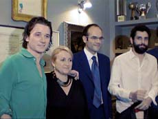 da sinistra: Robert Kennedy Junior - Silvia Venturini Fendi; Fabio Litrico e Fabio Quaranta